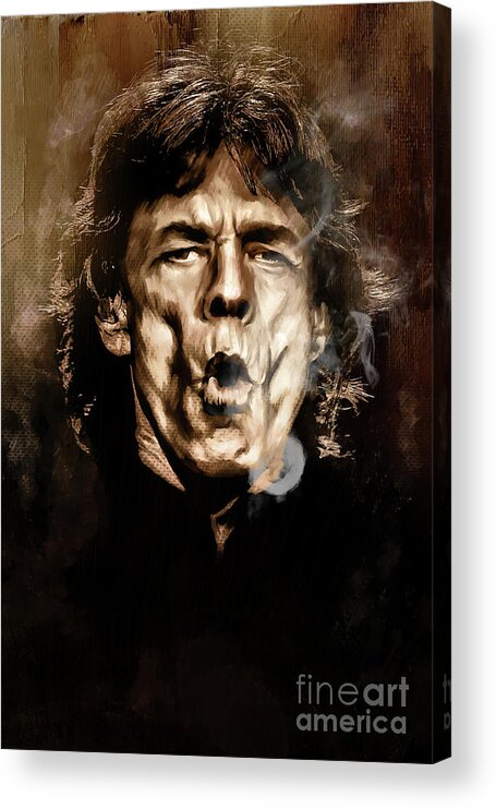 Mick Acrylic Print featuring the digital art Mick. by Andrzej Szczerski