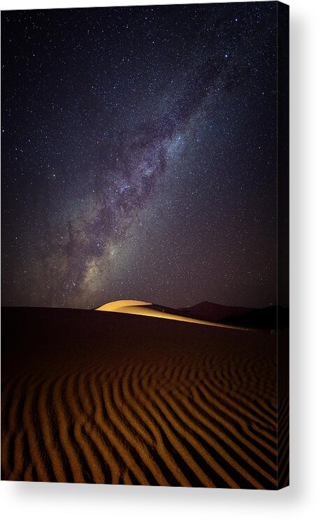 Africa Acrylic Print featuring the photograph Milky Way Over The Dunes Of Sossusvlei, Namibia by Photography By Karen Mcdonald