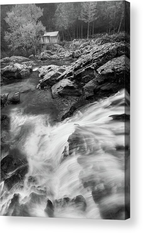 Shut-ins Acrylic Print featuring the photograph Mill Mountain Shut-ins by Robert Charity