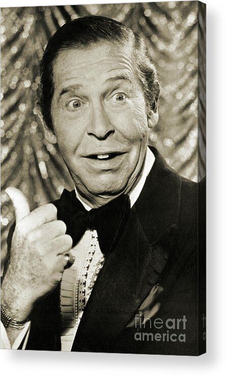 People Acrylic Print featuring the photograph Milton Berle Gives Thumbs Up Gesture by Bettmann