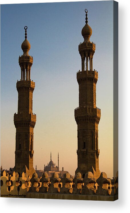 Downtown District Acrylic Print featuring the photograph Minarets by Matteo Allegro