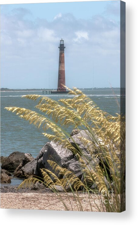 Morris Island Lighthouse Acrylic Print featuring the photograph Morris Island Lighthouse - Charleston South Carolina by Dale Powell