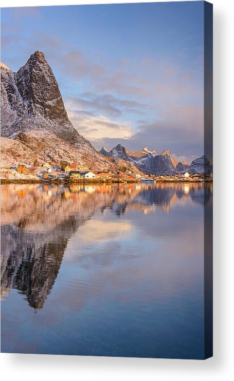 Mountain Cascade Acrylic Print featuring the photograph Mountain Cascade by Michael Blanchette Photography