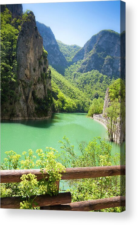 Landscape Acrylic Print featuring the photograph Natural Park Of The Furlo Gorge by Anzeletti