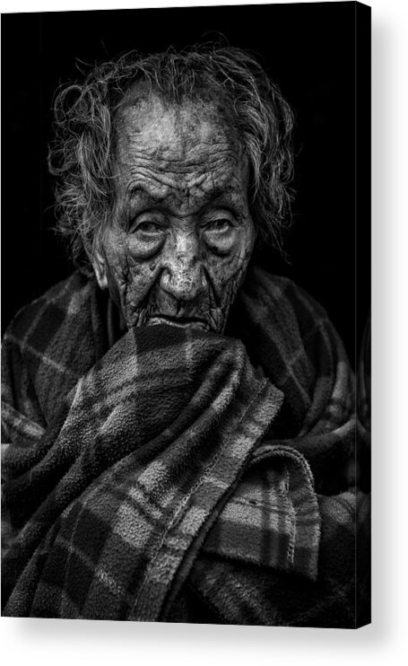 Portrait Acrylic Print featuring the photograph Neediness by Saeed Dhahi