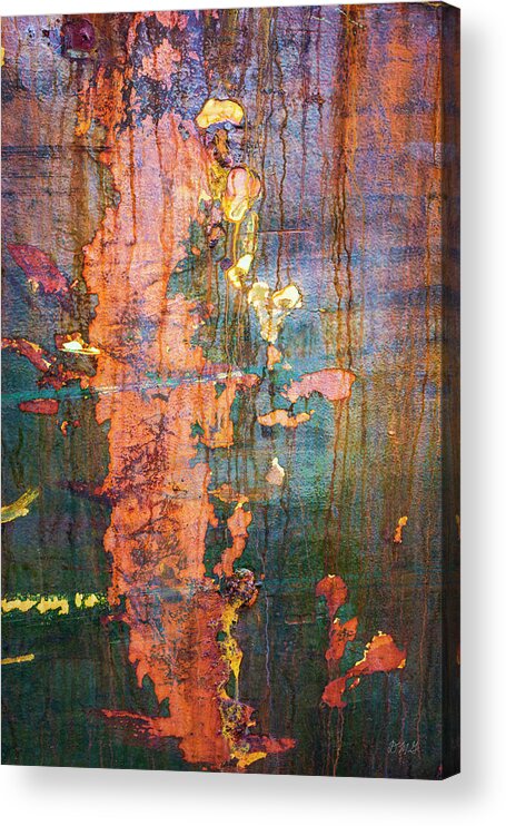 Abstract Acrylic Print featuring the photograph New Bedford Waterfront XXXV Color Abstract by David Gordon