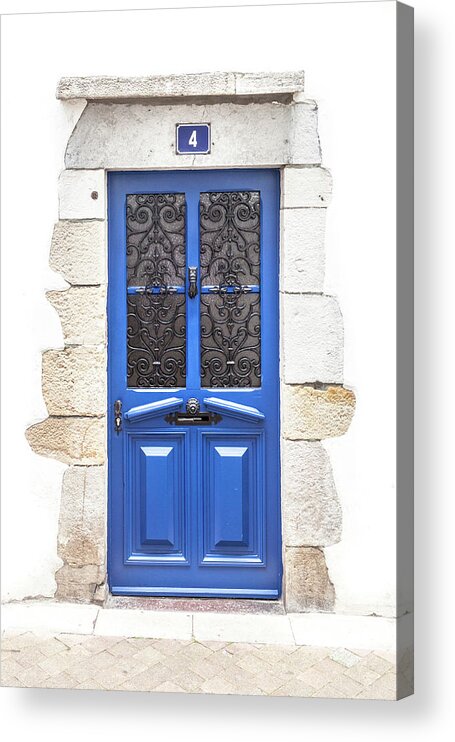 Door Acrylic Print featuring the photograph Number 4, Biarritz by W Chris Fooshee