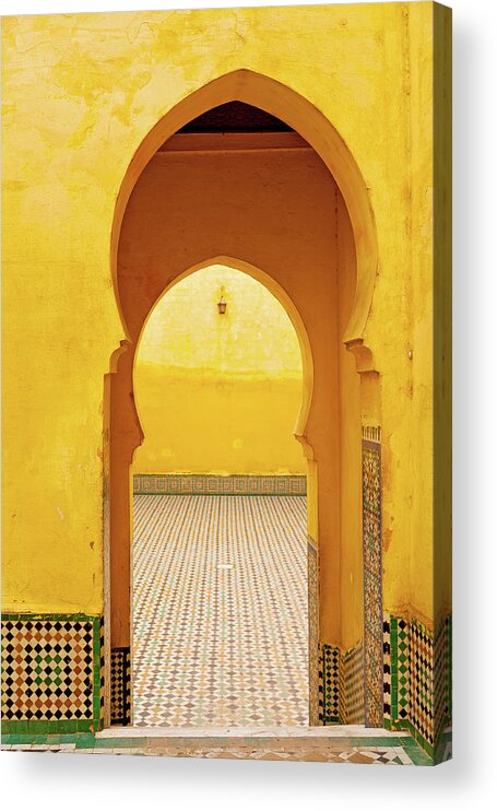 Arch Acrylic Print featuring the photograph Old In Morocco Africa Ancien Wall by Lkpro