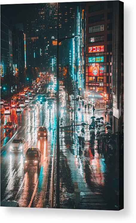 #japan
#street Acrylic Print featuring the photograph On The Street by Murakyami Daichi