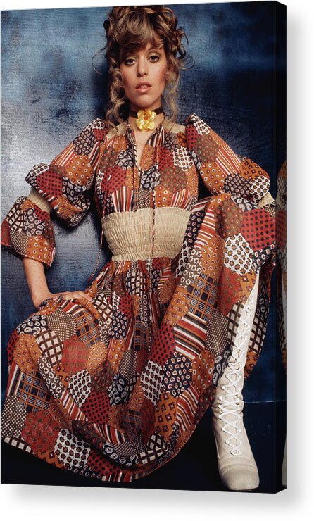 People Acrylic Print featuring the photograph Patchwork Dress by Keystone