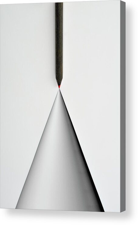 Art Acrylic Print featuring the photograph Pencil And The Structure Of The Cone by Yagi Studio