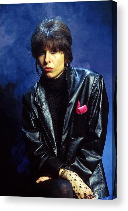 Music Acrylic Print featuring the photograph Photo Of Chrissie Hynde And Pretenders by Fin Costello