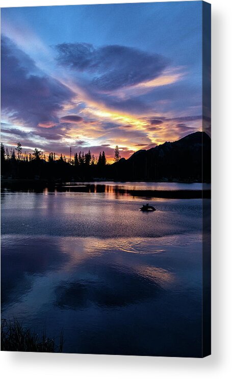 Sunrise Acrylic Print featuring the photograph Portrait of a Rocky Mountain Sunrise by Tony Hake
