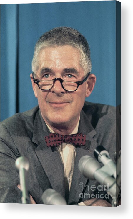 People Acrylic Print featuring the photograph Portrait Of Archibald Cox by Bettmann