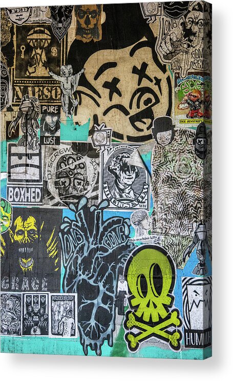 Graffiti Acrylic Print featuring the photograph Poster Graffiti by Rocco Silvestri