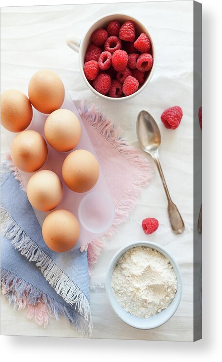 Spoon Acrylic Print featuring the photograph Preparing Cake by Ingwervanille