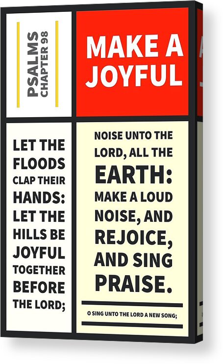 Jesus Acrylic Print featuring the digital art Psalms chapter 98 by Payet Emmanuel