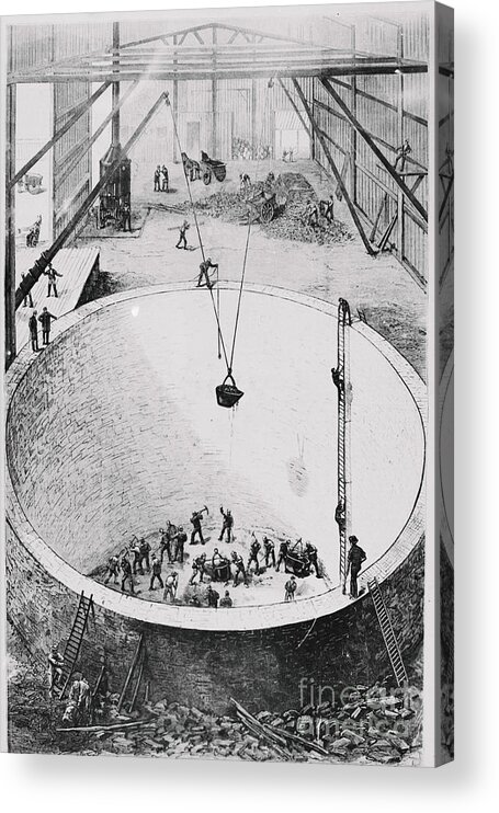 Art Acrylic Print featuring the photograph Railroad Tunnel Shaft by Bettmann