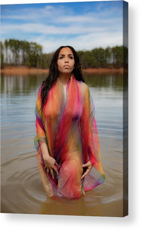 Glamour Acrylic Print featuring the photograph Rainbow lake by Stephen Vann