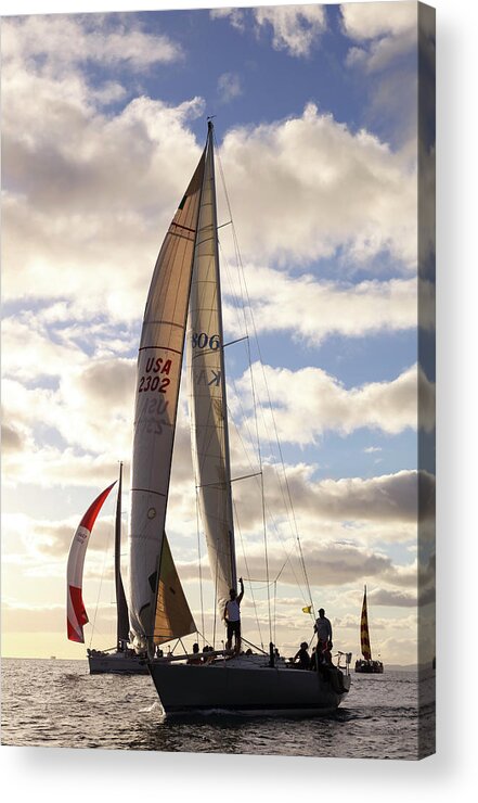 Sail Acrylic Print featuring the photograph Reach For The Sky by Bari Rhys