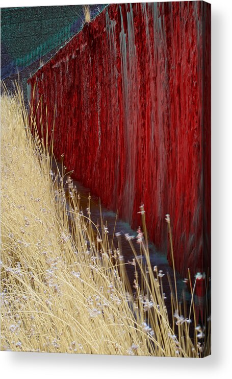 Infrared Acrylic Print featuring the photograph Red Waters by Klaus Bauer