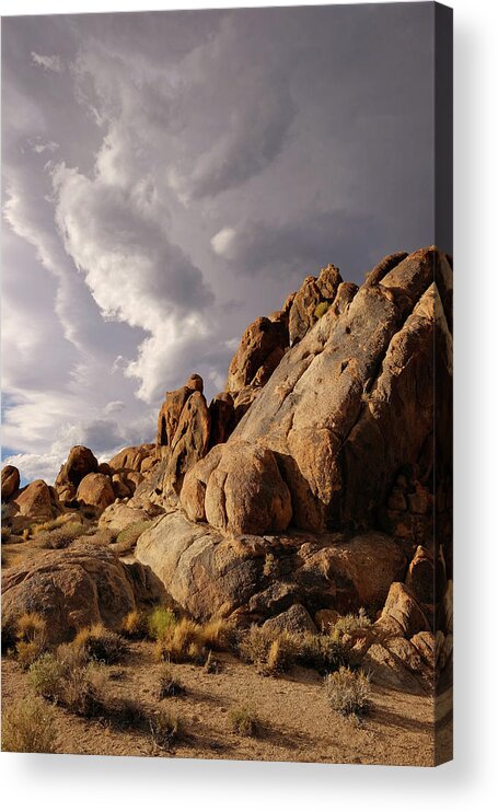 Alabama Hills Acrylic Print featuring the photograph Rock Formations In The Alabama Hills by Theodore Clutter