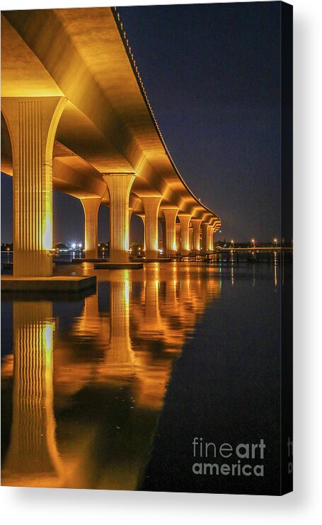 Bridge Acrylic Print featuring the photograph Roosevelt Bridge Portrait by Tom Claud