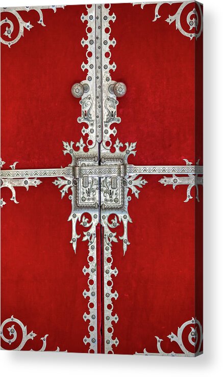Door Acrylic Print featuring the photograph Royal Door of Sintra by David Letts