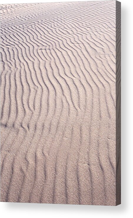 Sand Dune Acrylic Print featuring the photograph Sand Ripples by John Foxx