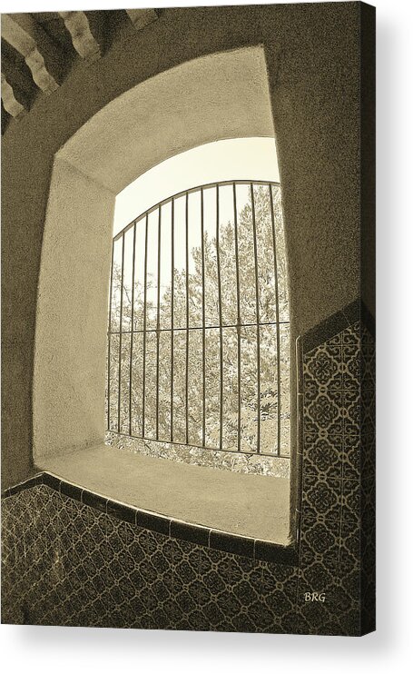 Window Acrylic Print featuring the photograph Sedona Series - Through The Window by Ben and Raisa Gertsberg