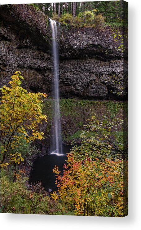Silver Falls Acrylic Print featuring the photograph Silver Falls by Ulrich Burkhalter