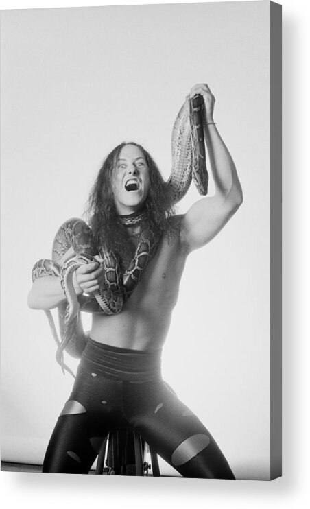 1980-1989 Acrylic Print featuring the photograph Snake Necklace by Fin Costello