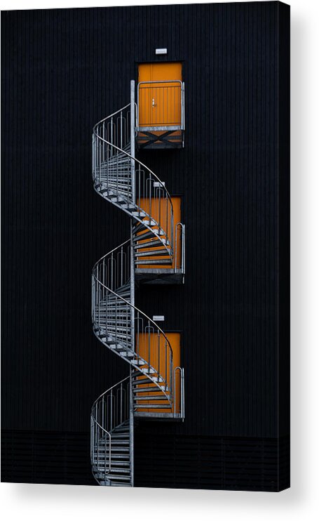 Stairs Acrylic Print featuring the photograph Spiral Staircase by Rolf Endermann
