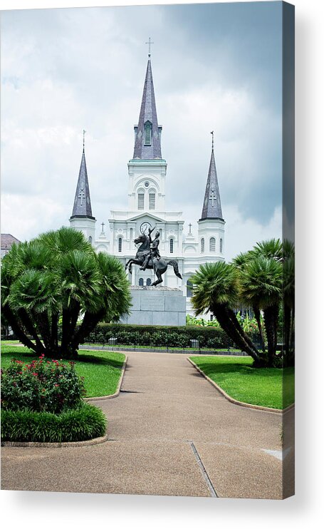 Scenics Acrylic Print featuring the photograph St. Louis Cathedral Jackson Square by Alina555
