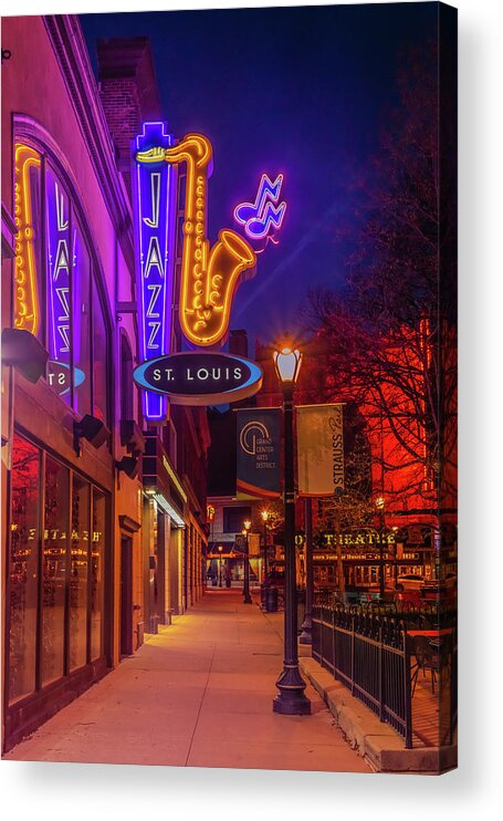 America Acrylic Print featuring the photograph St. Louis Jazz by Sandra Foyt
