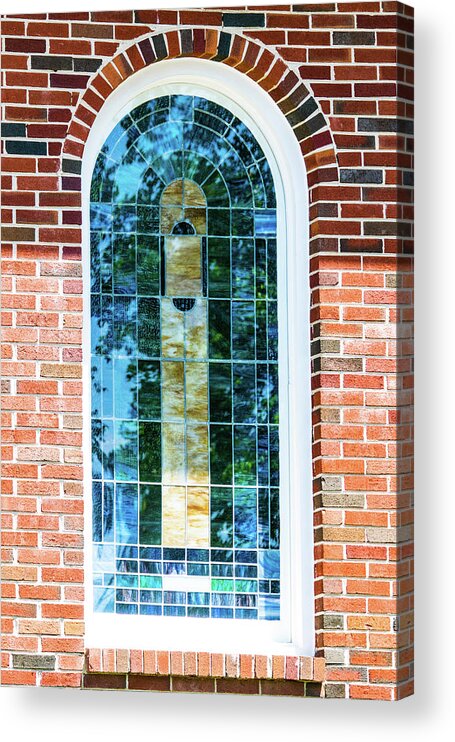 Stained Glass Window Acrylic Print featuring the photograph Stained Glass Window by Mary Ann Artz