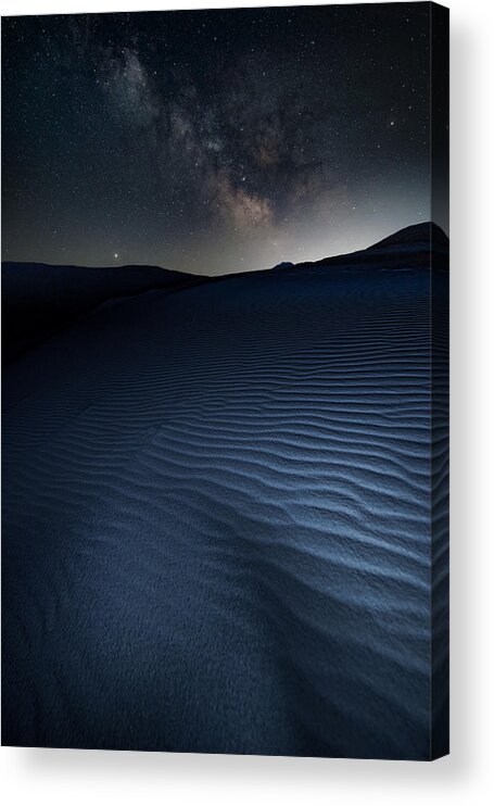 Sand Acrylic Print featuring the photograph Starry Dune by Tsuneya Fujii