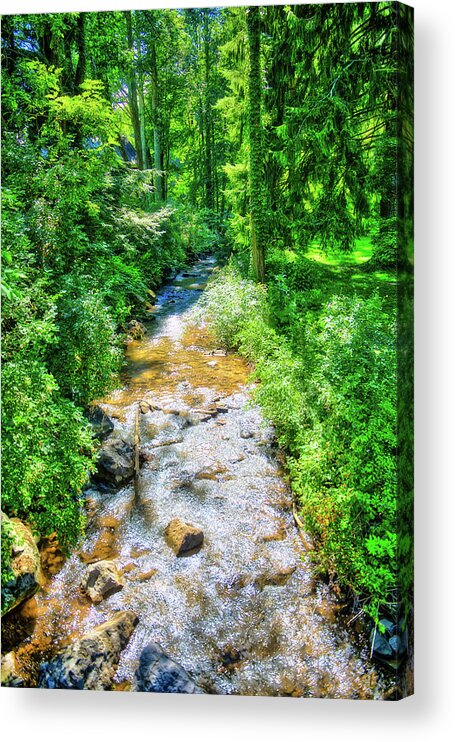 Wv Acrylic Print featuring the photograph Stream in WV by Jonny D