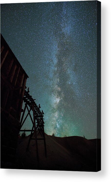 Milky Way Acrylic Print featuring the photograph Stumpftown Express by Ivan Franklin