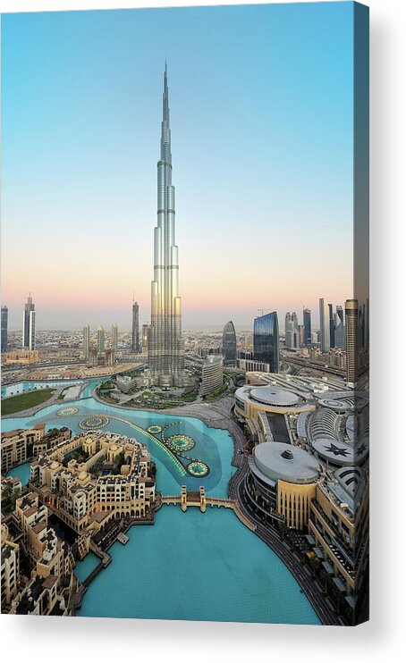 Dawn Acrylic Print featuring the photograph Stunning Dubai by Dblight