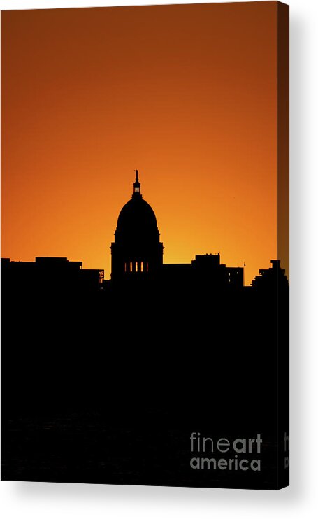 Capitol Acrylic Print featuring the photograph Sunny Silhouette by Amfmgirl Photography