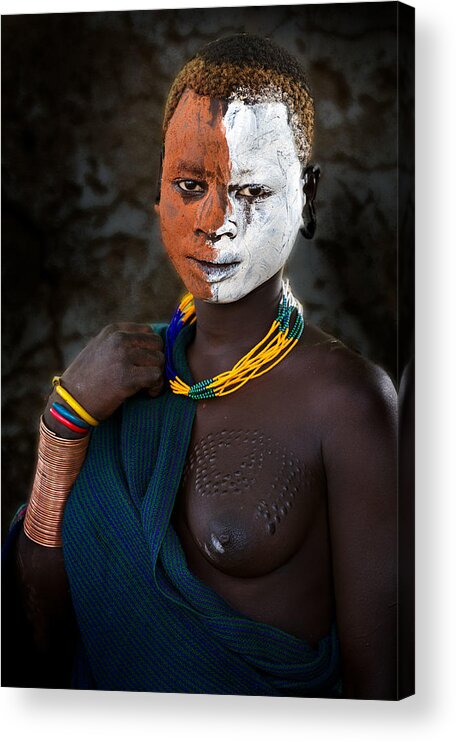 Tribe Acrylic Print featuring the photograph Surma Iv by Juanra Noriega