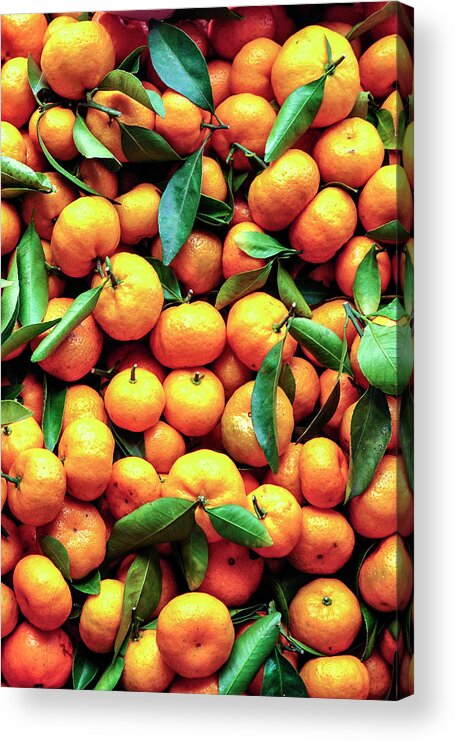 Orange Acrylic Print featuring the photograph Sweet Oranges by Gabriel Perez