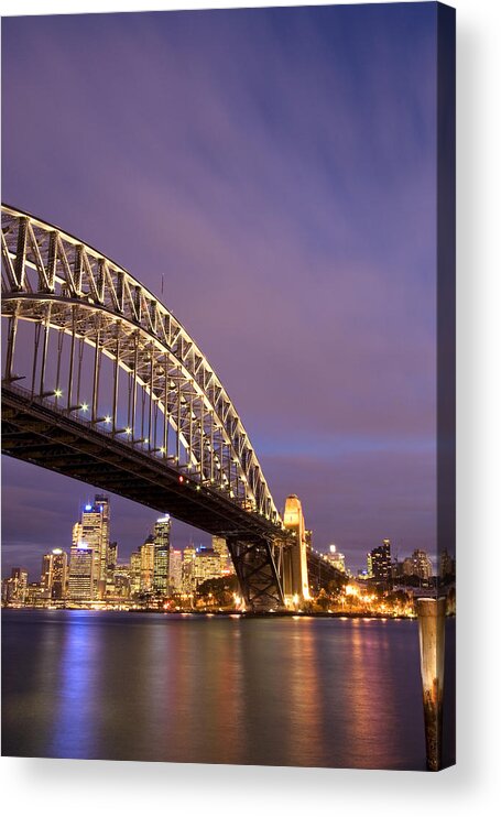 Commercial Dock Acrylic Print featuring the photograph Sydney Harbour Bridge by Felixr