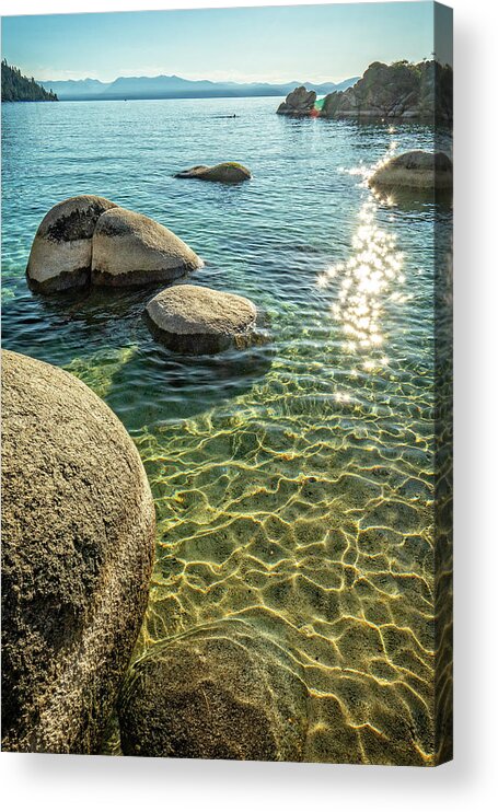 Landscape Acrylic Print featuring the photograph Tahoe Blues 16 by Ryan Weddle