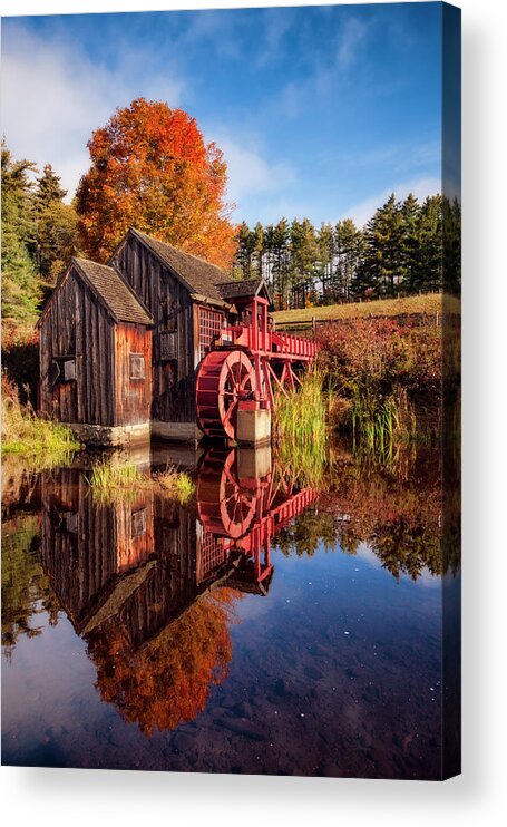 The Old Grist Mill Acrylic Print featuring the photograph The Old Grist Mill by Michael Blanchette Photography