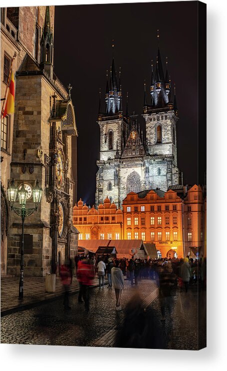 Europe Acrylic Print featuring the photograph The Old Town Square by Randy Lemoine