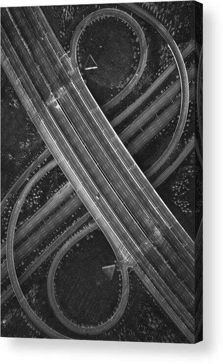 Aerial Acrylic Print featuring the photograph The Road Of Notes by ??tianqi
