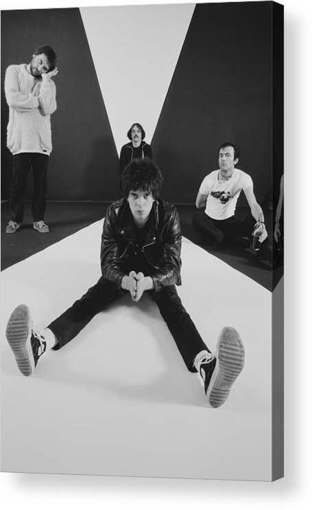 People Acrylic Print featuring the photograph The Stranglers by Fin Costello