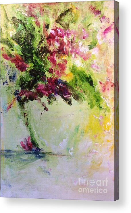 Trance Acrylic Print featuring the painting The Subtlety of Presence of Spirit by Lizzy Forrester